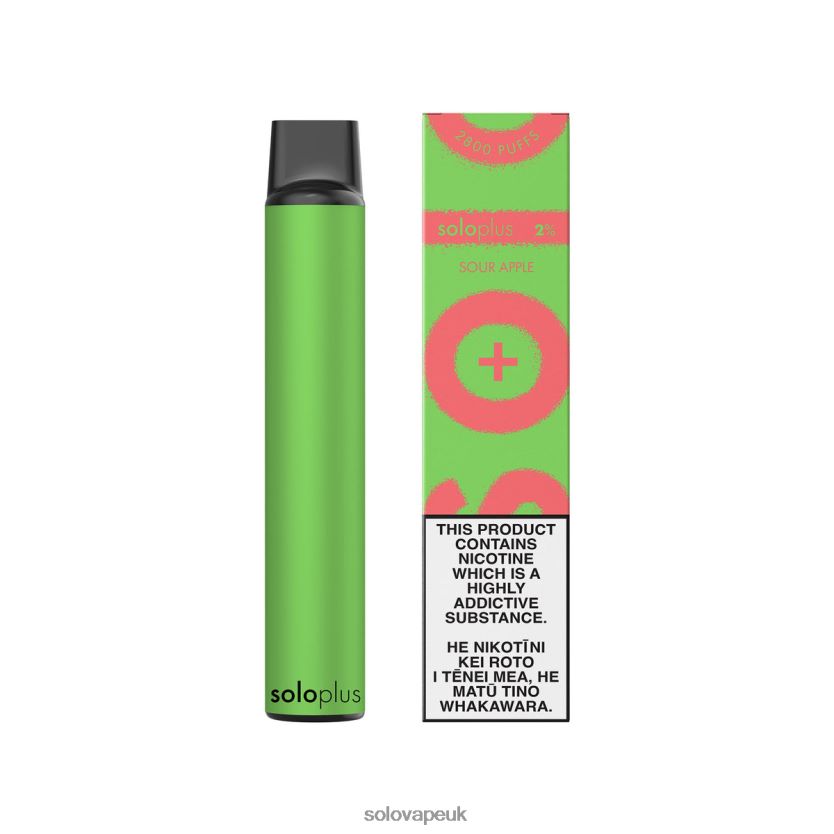 Solo Plus Disposable Vape Sour Apple 84T28430 | Solo Disposable Vape Review